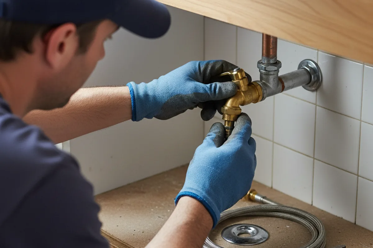 Shutoff valve and fitting work during Repiping in Baltimore